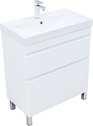 Тумба под раковину Aquanet Слим 70 346043 цвет Белый сатин