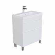 Тумба под раковину Aquanet Слим 70 346043 цвет Белый сатин-2