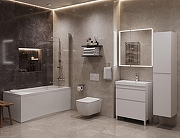 Тумба под раковину Aquanet Слим 70 346043 цвет Белый сатин-23