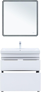 Тумба под раковину Aquanet Слим 80 346044 цвет Белый сатин-7