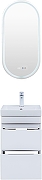 Тумба под раковину Aquanet Слим 40 346045 подвесная цвет Белый сатин-5
