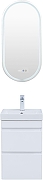 Тумба под раковину Aquanet Слим 40 346045 подвесная цвет Белый сатин-6