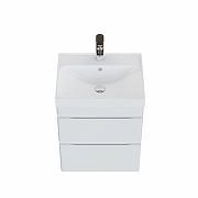 Тумба под раковину Aquanet Слим 50 346046 подвесная цвет Белый сатин-6