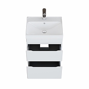 Тумба под раковину Aquanet Слим 50 346046 подвесная цвет Белый сатин-16