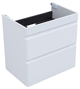 Тумба под раковину Aquanet Слим 60 346047 подвесная цвет Белый сатин-9
