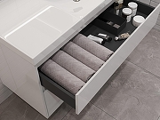 Тумба под раковину Aquanet Nova Lite 2.0 90 R 346310 подвесная цвет Белый глянец-8