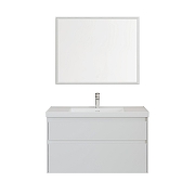 Тумба под раковину Aquanet Nova Lite 2.0 110 346314 подвесная цвет Белый глянец-3