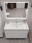 Тумба под раковину Aquanet Nova Lite 2.0 110 346314 подвесная цвет Белый глянец-8