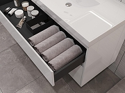 Тумба под раковину Aquanet Nova Lite 2.0 110 346314 подвесная цвет Белый глянец-10