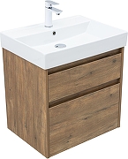 Тумба под раковину Aquanet Nova Lite 2.0 60 346315 подвесная цвет Дуб рустикальный-1