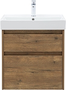 Тумба под раковину Aquanet Nova Lite 2.0 60 346315 подвесная цвет Дуб рустикальный-2