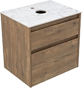 Тумба под раковину Aquanet Nova Lite 2.0 60 346315 подвесная цвет Дуб рустикальный-11