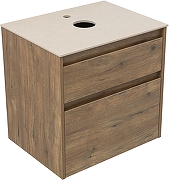 Тумба под раковину Aquanet Nova Lite 2.0 60 346315 подвесная цвет Дуб рустикальный-12