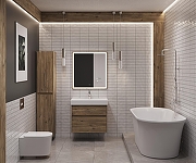 Тумба под раковину Aquanet Nova Lite 2.0 60 346315 подвесная цвет Дуб рустикальный-20