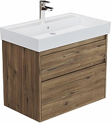 Тумба под раковину Aquanet Nova Lite 2.0 75 346316 подвесная цвет Дуб рустикальный