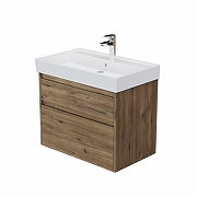 Тумба под раковину Aquanet Nova Lite 2.0 75 346316 подвесная цвет Дуб рустикальный-1