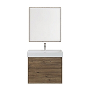 Тумба под раковину Aquanet Nova Lite 2.0 75 346316 подвесная цвет Дуб рустикальный-6