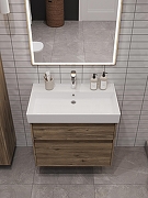 Тумба под раковину Aquanet Nova Lite 2.0 75 346316 подвесная цвет Дуб рустикальный-8