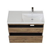 Тумба под раковину Aquanet Nova Lite 2.0 90 R 346317 подвесная цвет Дуб рустикальный-5