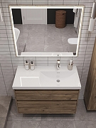 Тумба под раковину Aquanet Nova Lite 2.0 90 R 346317 подвесная цвет Дуб рустикальный-11