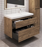 Тумба под раковину Aquanet Nova Lite 2.0 90 R 346317 подвесная цвет Дуб рустикальный-12