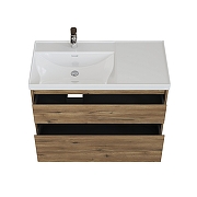 Тумба под раковину Aquanet Nova Lite 2.0 90 L 346318 подвесная цвет Дуб рустикальный-5