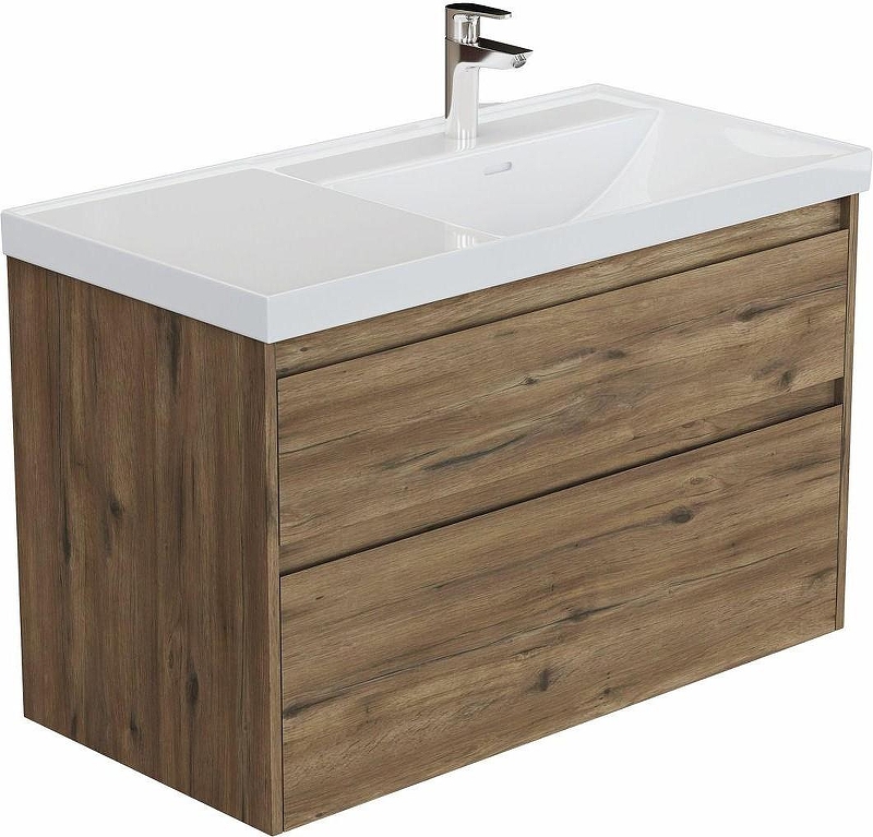 Тумба под раковину Aquanet Nova Lite 2.0 100 R 346319 подвесная 