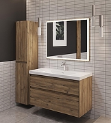Тумба под раковину Aquanet Nova Lite 2.0 110 346321 подвесная цвет Дуб рустикальный-7