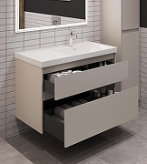 Тумба под раковину Aquanet Nova Lite 2.0 90 R 346324 подвесная цвет Бежевый-7