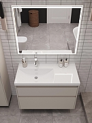 Тумба под раковину Aquanet Nova Lite 2.0 90 L 346325 подвесная цвет Бежевый-6