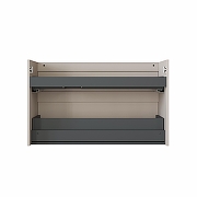 Тумба под раковину Aquanet Nova Lite 2.0 100 R 346326 подвесная цвет Бежевый-4