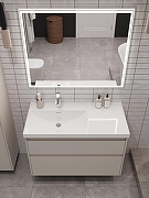 Тумба под раковину Aquanet Nova Lite 2.0 100 L 346327 подвесная цвет Бежевый-6