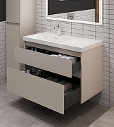 Тумба под раковину Aquanet Nova Lite 2.0 100 L 346327 подвесная цвет Бежевый-7