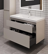 Тумба под раковину Aquanet Nova Lite 2.0 110 346328 подвесная цвет Бежевый-9