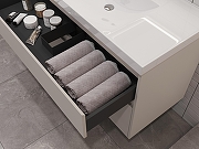 Тумба под раковину Aquanet Nova Lite 2.0 110 346328 подвесная цвет Бежевый-10