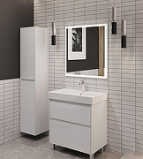 Тумба под раковину Aquanet Nova Lite 2.0 60 346336 цвет Белый глянец-14