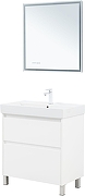 Тумба под раковину Aquanet Nova Lite 2.0 75 346337 цвет Белый глянец-7
