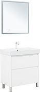 Тумба под раковину Aquanet Nova Lite 2.0 75 346337 цвет Белый глянец-5