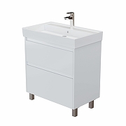 Тумба под раковину Aquanet Nova Lite 2.0 75 346337 цвет Белый глянец-2