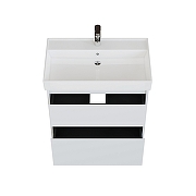 Тумба под раковину Aquanet Nova Lite 2.0 75 346337 цвет Белый глянец-4