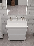 Тумба под раковину Aquanet Nova Lite 2.0 75 346337 цвет Белый глянец-14