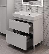 Тумба под раковину Aquanet Nova Lite 2.0 75 346337 цвет Белый глянец-15