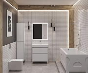 Тумба под раковину Aquanet Nova Lite 2.0 75 346337 цвет Белый глянец-17