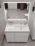 Тумба под раковину Aquanet Nova Lite 2.0 90 R 346338 цвет Белый глянец-6