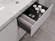 Тумба под раковину Aquanet Nova Lite 2.0 90 R 346338 цвет Белый глянец-8