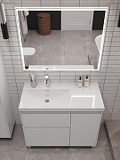 Тумба под раковину Aquanet Nova Lite 2.0 90 L 346339 цвет Белый глянец-6