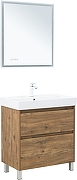 Тумба под раковину Aquanet Nova Lite 2.0 75 346344 цвет Дуб рустикальный-5