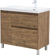 Тумба под раковину Aquanet Nova Lite 2.0 90 R 346345 цвет Дуб рустикальный-3