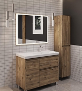 Тумба под раковину Aquanet Nova Lite 2.0 90 R 346345 цвет Дуб рустикальный-10