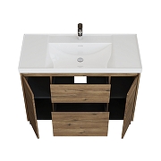Тумба под раковину Aquanet Nova Lite 2.0 110 346349 цвет Дуб рустикальный-1